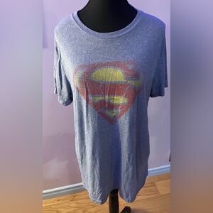 Mens blue short sleeve Superman tee size M